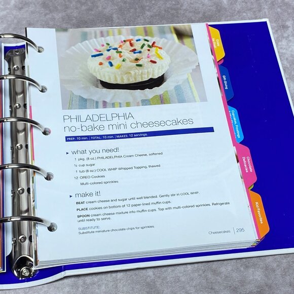 Kraft Recipe Collection Binder Featuring Jell-O, Velveeta & Nabisco Recipes - Picture 7 of 10